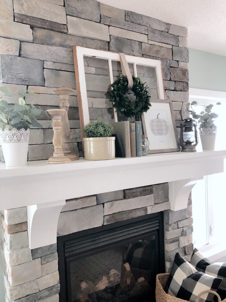 A Simple Fall Sign to Decorate a Mantel for Fall – Valley + Birch