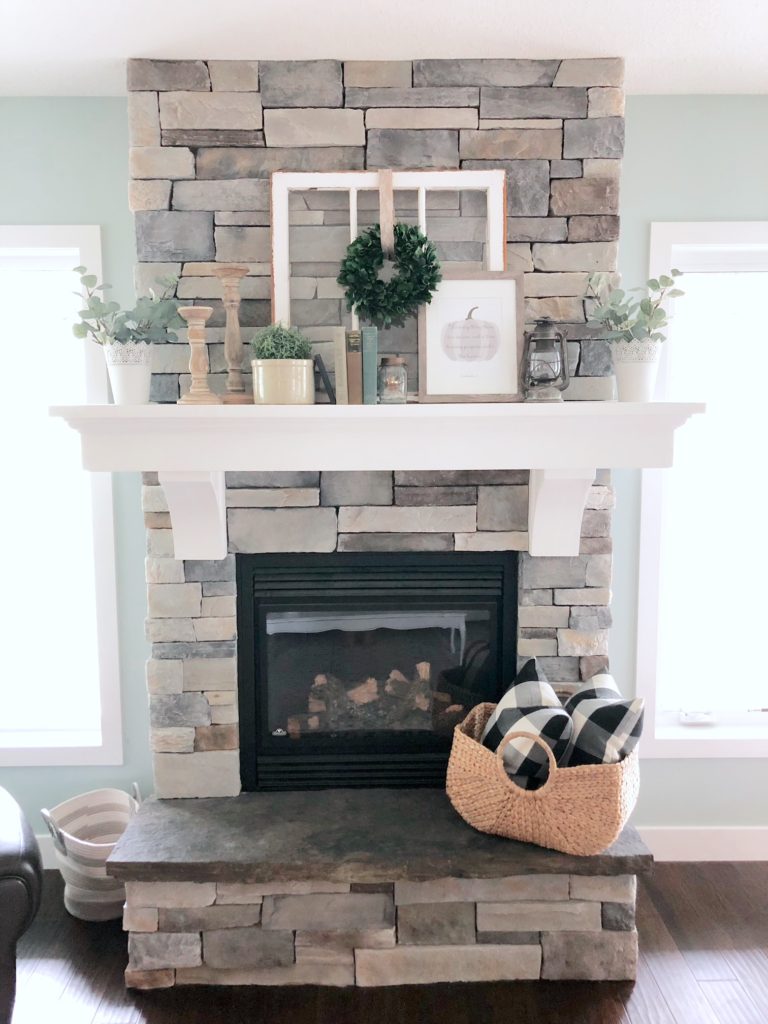 A Simple Fall Sign to Decorate a Mantel for Fall – Valley + Birch