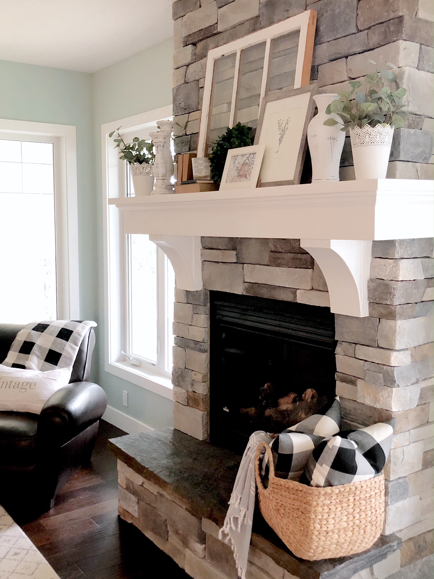 Farmhouse Mantel Decor | Valley + Birch